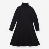 Black Long Sleeve Cowl Neck Maternity Dress