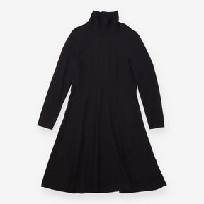 Black Long Sleeve Cowl Neck Maternity Dress