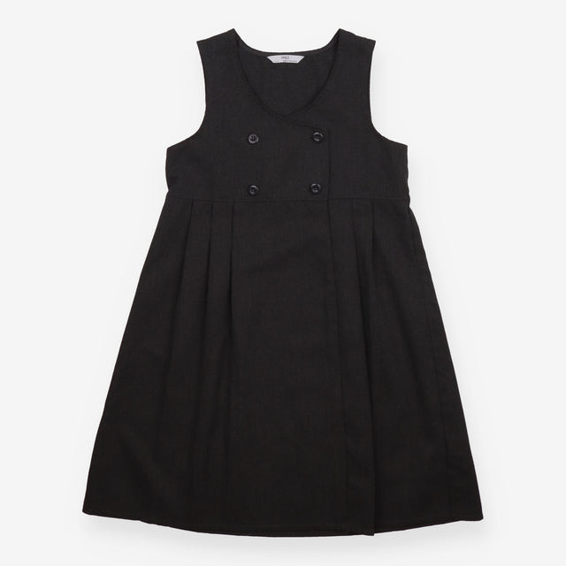 School Uniform Dress Charcoal 4 Buttons in Front