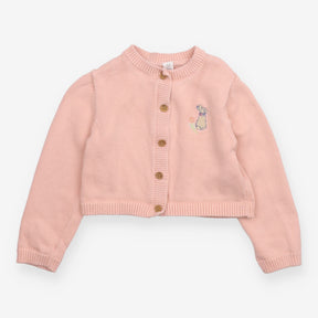 Pink Knit Flopsy Rabbit Cardigan