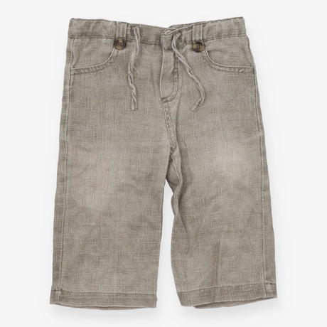 Trousers Linen Grey with Pockets