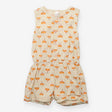 Romper Woven Oatmeal Foxes