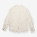 Ivory Utility Pocket Button-Up Blouse