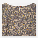 Top Grey Ditsy Floral Long Sleeve