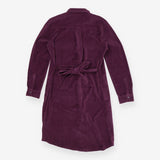 Lands End Purple Cord Shirt Dress