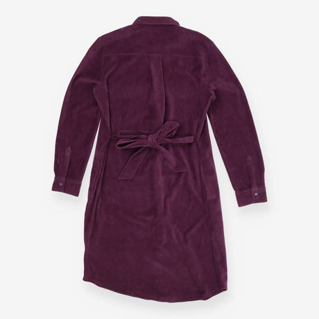 Lands End Purple Cord Shirt Dress