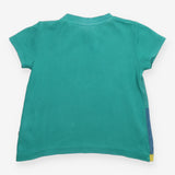 T-shirt green whale shark and turtle