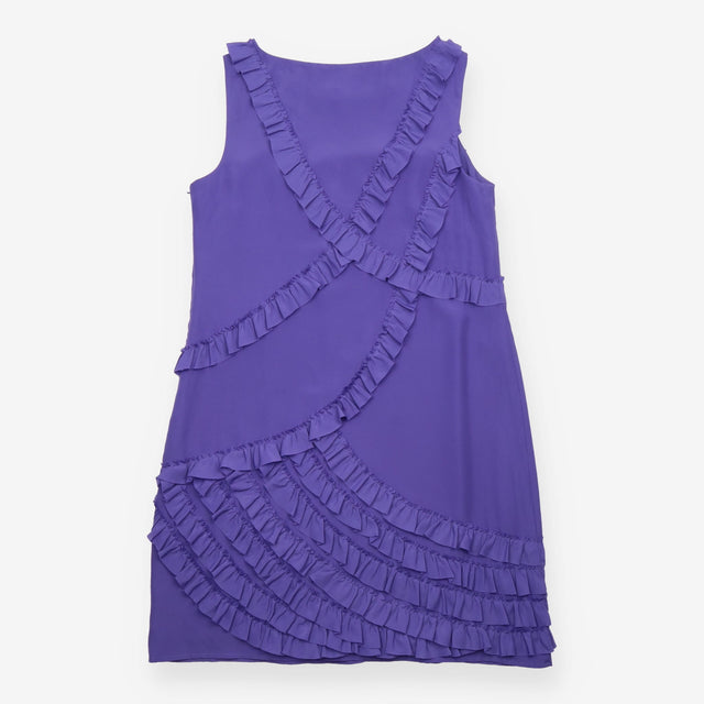 Dress Monsoon Tiered Ruffle Sleeveless Shift Knee 