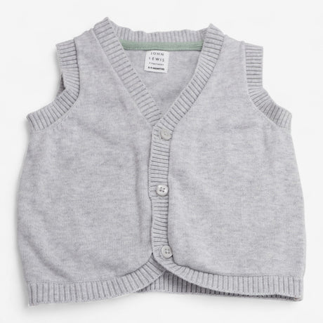 Knit sweater vest grey leggings set