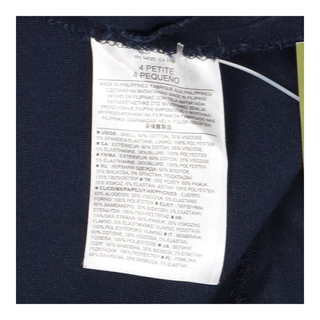 Dark Navy Denim Black Back Racerback Dress