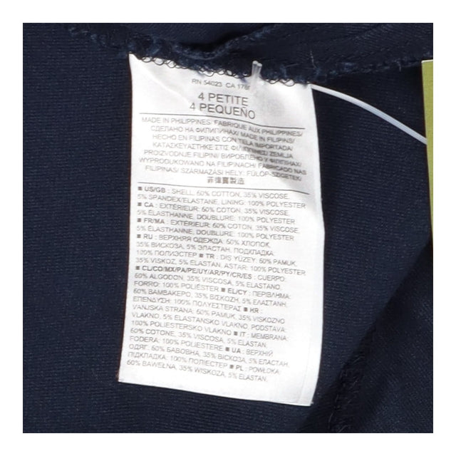 Dark Navy Denim Black Back Racerback Dress