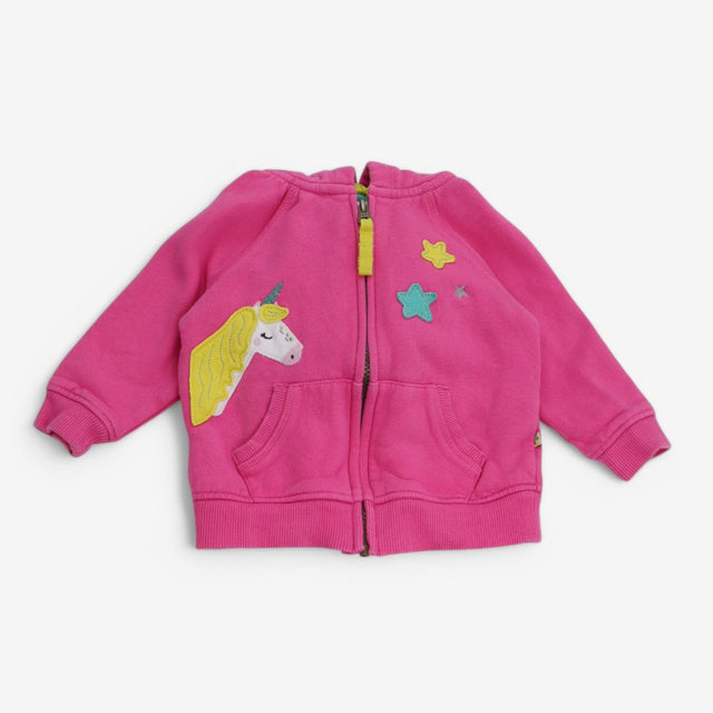 Hoodie Zip Pink Unicorn