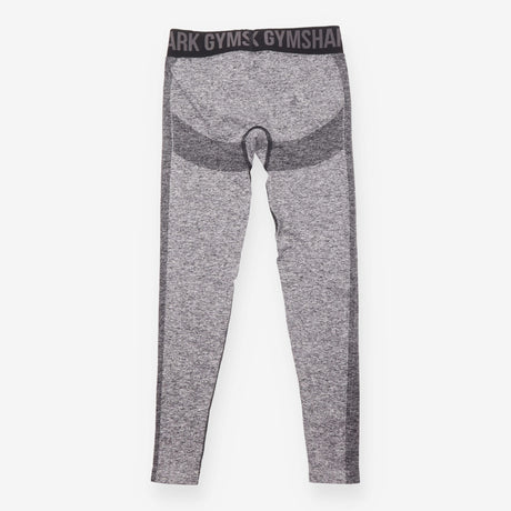 Leggings Grey Marl Logo Waistband Full Length Acti