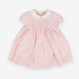 Heirloom pink striped collared dress with bloomers