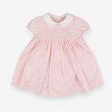 Heirloom pink striped collared dress with bloomers
