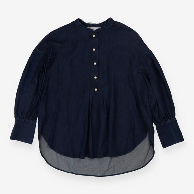Tencel Denim tunic with Pearl buttons detail