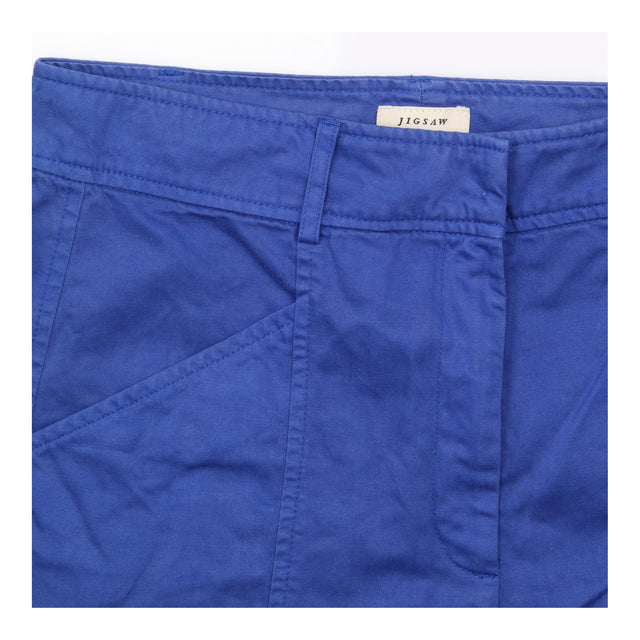Cobalt Royal Blue 86% Cotton 14% Hemp High Waist U