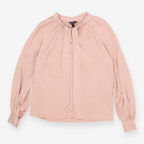 Pink Tie Neck Blouse Pink