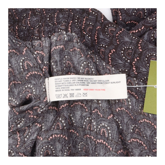 FatFace Charcoal Grey Shell Print Cuffed Trousers 