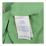 Green Sleeveless Embroidered Cotton Tunic Top
