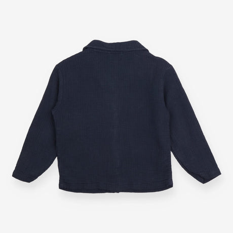 Jacket blue textured