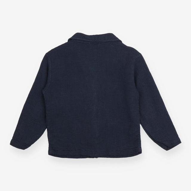 Jacket blue textured