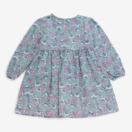 Dress Long Sleeve Green Floral