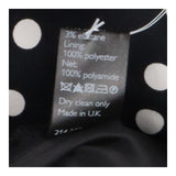 Dress black and white polkadot