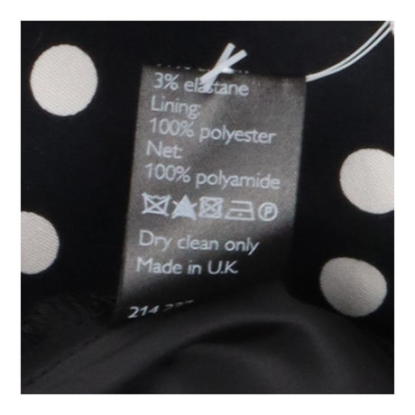 Dress black and white polkadot
