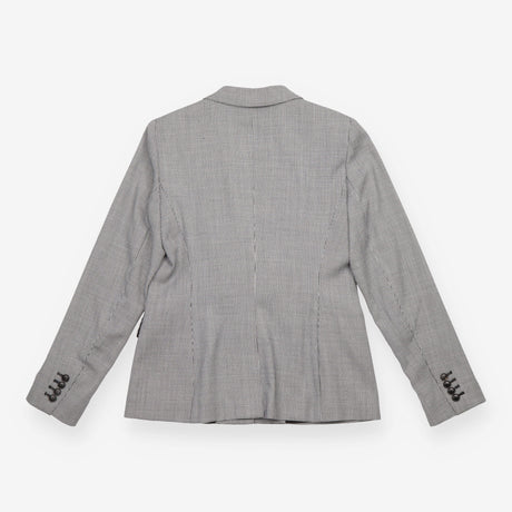 Reiss Black White Micro Check Single Breasted Blaz