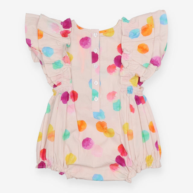Angel and Rocket bubble shortie romper watercolour
