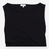 Black Open Back Jersey Dress