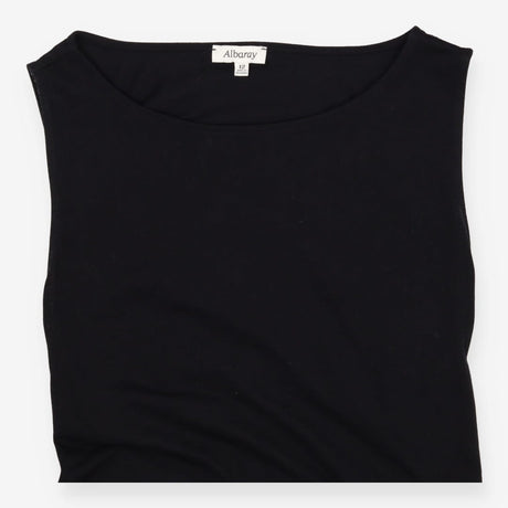 Black Open Back Jersey Dress