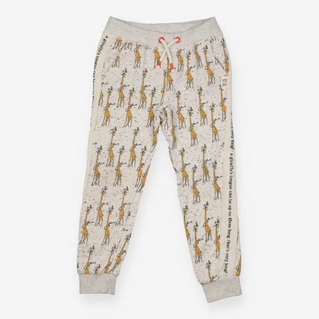 Joggers cream giraffe drawstring