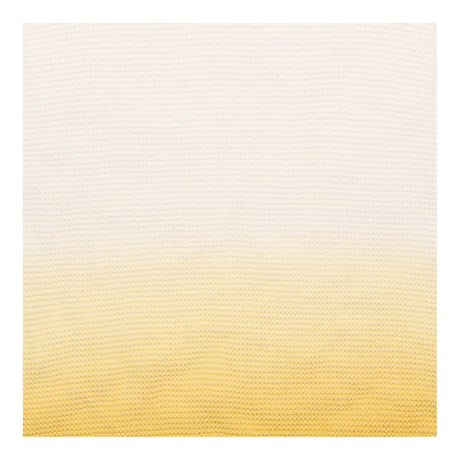 Jumper White Yellow Ombre Dip Dye Short Sleeve