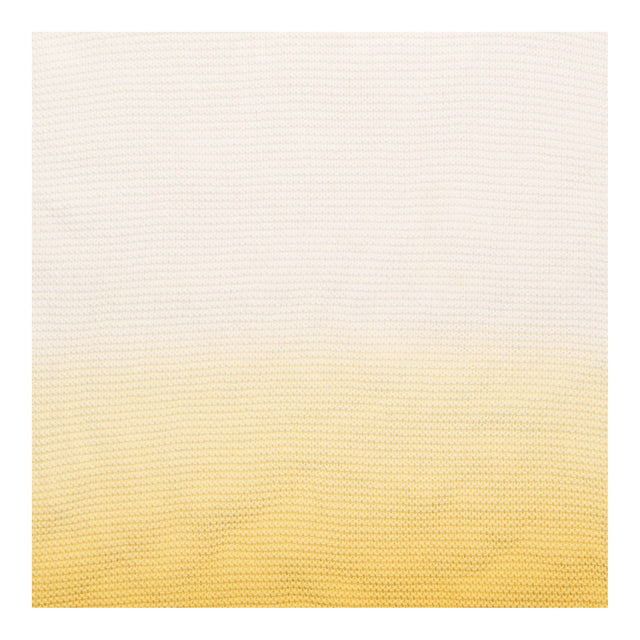 Jumper White Yellow Ombre Dip Dye Short Sleeve