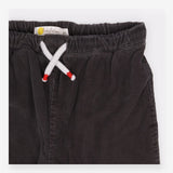 Pull on trousers cord grey white drawstring