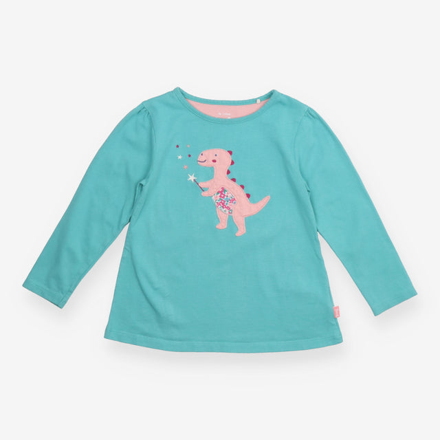 Blue Dinosaur with Wand Long Sleeve