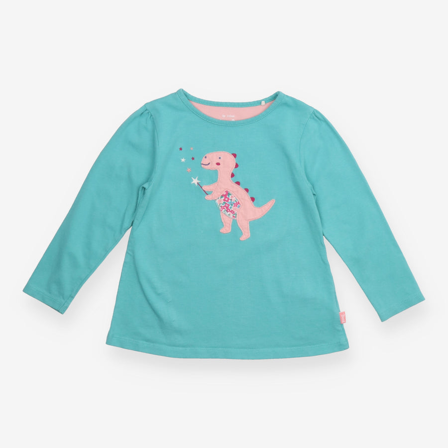 Blue Dinosaur with Wand Long Sleeve