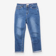 Monroe Cropped Jeans Mid Blue Denim