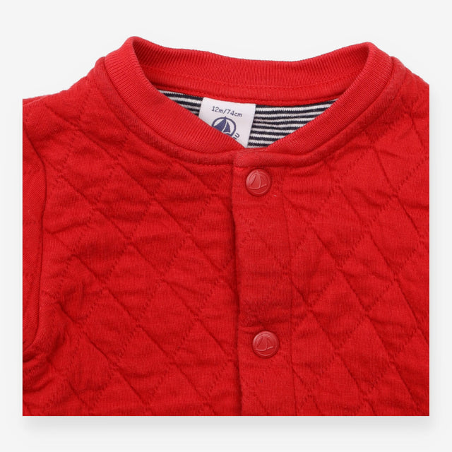 Jacket Padded red with Buttons