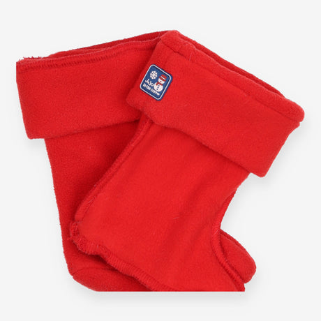 Bright red welly liners