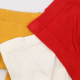 Tights white, red, yellow 3 pack
