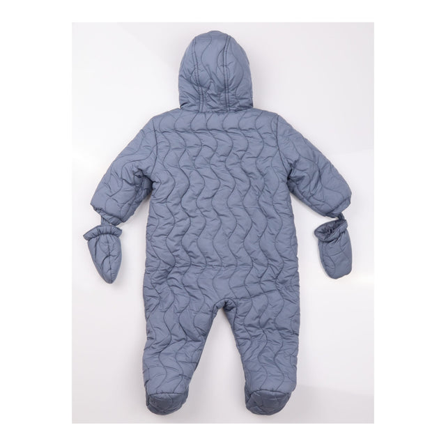 Pramsuit blue quilted with mittens