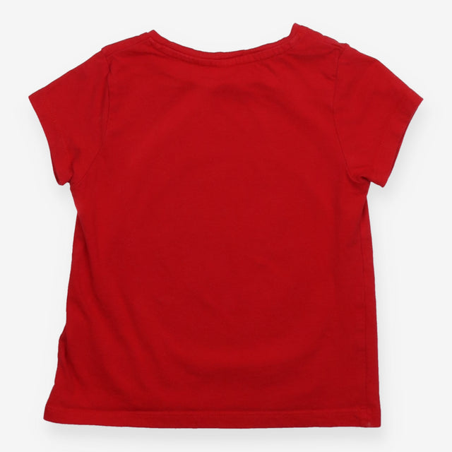 Tee SS red Snow Globe seasons greetings