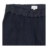 Navy Elasticated Waist Side Stripe Trousers