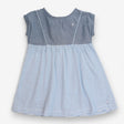 Dress blue denim stripe