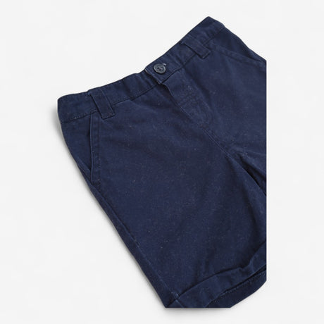 Navy Turn Up Shorts