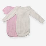 Bodysuit PB logo pink and white 2pk