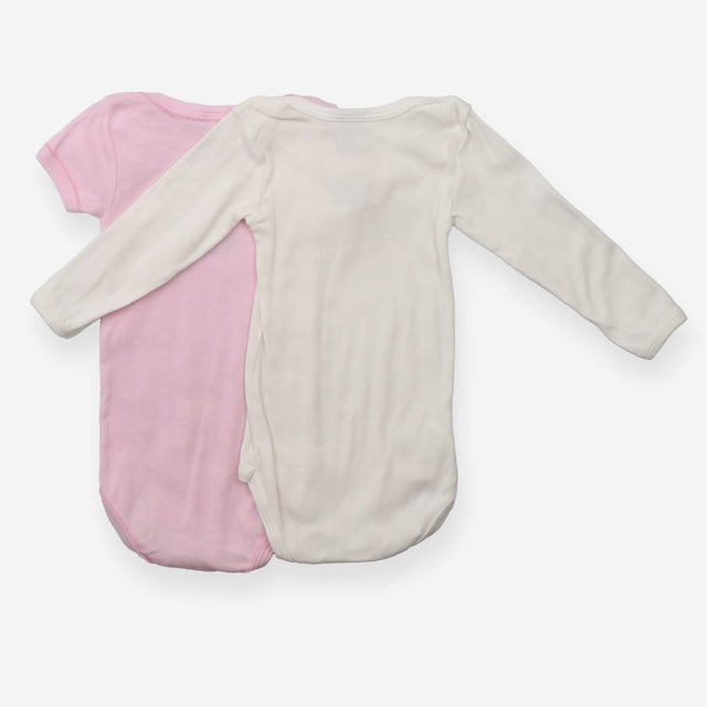 Bodysuit PB logo pink and white 2pk